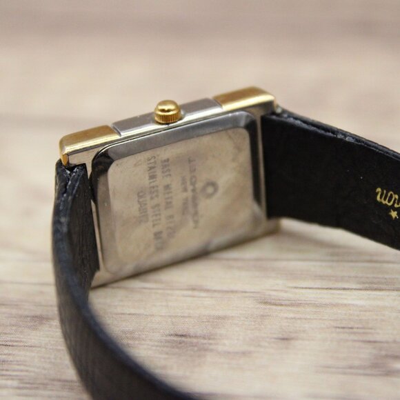 JB Champion Watch Women Gold Tone Stainless Steel Classic Rectangular Beige Dial - Picture 7 of 7